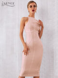 Adyce New Summer White Women Bodycon Bandage Dress Elegant Tank Sexy Sleeveless Club Celebrity Evening Runway Party Dresses