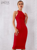 Adyce New Summer White Women Bodycon Bandage Dress Elegant Tank Sexy Sleeveless Club Celebrity Evening Runway Party Dresses