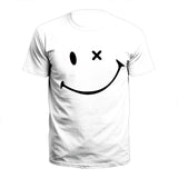 Simple Design Smiling Face Funny And Humorous Male And Female Shirt Spoof Clothes Size XXS-6XL