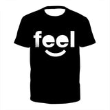 Simple Design Smiling Face Funny And Humorous Male And Female Shirt Spoof Clothes Size XXS-6XL
