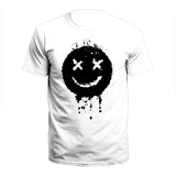 Simple Design Smiling Face Funny And Humorous Male And Female Shirt Spoof Clothes Size XXS-6XL