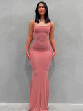 BOOFEENAA Strap Backless Long Maxi Dresses Party Club Vacation Outfits for Women Sexy Casual Summer Dress Wholesale C85CZ24