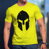 Model Graphic Spartan Print 3D Casual Male Shirt Around The Neck Oversized Short