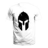 Model Graphic Spartan Print 3D Casual Male Shirt Around The Neck Oversized Short