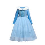 Frozen Anna Elsa Princess Dress For Girl Birthday Party Tulle Prom Gown Kids Christmas Cosplay Snow Queen Coronation Costume
