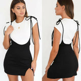 Summer Women Stretchy Strap Long Tank Top Slim Mini Dress Solid Sexy Sleeveless Dresses
