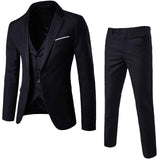 Men Spring 2 Pieces Classic Blazers Suit Sets Men Business Blazer  +Pants Suits Sets Autumn Men Wedding Party Set
