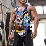 Men Tank Tops Hollow Out Sleeveless Shirts Summer Fashion Mens Clothing Slim Fit Gym Clothes Workout Vest Top Fashion