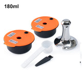ICafilas Refillable Coffee Capsules for Tassimo BOSCH Machine Reusable Coffee Pod Crema Maker Eco-Friendly