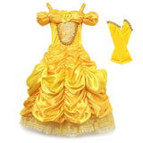 Disney Princess Elsa Dress Girls Encanto Isabel Gown Frozen Halloween Costume Children Cinderella Rapunzel Tiana Mirabel Cosplay