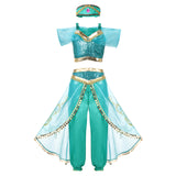 Disney Princess Elsa Dress Girls Encanto Isabel Gown Frozen Halloween Costume Children Cinderella Rapunzel Tiana Mirabel Cosplay