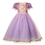 Disney Princess Elsa Dress Girls Encanto Isabel Gown Frozen Halloween Costume Children Cinderella Rapunzel Tiana Mirabel Cosplay