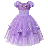 Disney Princess Elsa Dress Girls Encanto Isabel Gown Frozen Halloween Costume Children Cinderella Rapunzel Tiana Mirabel Cosplay