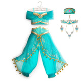 Disney Princess Party Dress up for Girls Halloween Frozen Elsa Jasmine Rapunzel Costume Kids Encanto Robe Clothing Birthday Gift