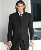 Custom Made Groomsmen Shawl White Lapel Groom Tuxedos Blue Men Suits Wedding Best Man Blazer (Jacket+Pants+Vest+Bow Tie ) C69
