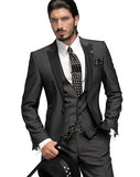Custom Made Groomsmen Shawl White Lapel Groom Tuxedos Blue Men Suits Wedding Best Man Blazer (Jacket+Pants+Vest+Bow Tie ) C69