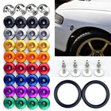 JDM Car Front Rear Bumper Hatch Fixing Buckle Nuts Bolts Auto Replacement Parts Reinforced Surrounding Pad Detachable Screws