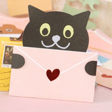 Cute animal message cards mini envelope cards thank you stationery kids greeting cards