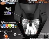 POWERZONE Motorcycle Headlight Headlamp For 2017 18 KTM Headligt EXC XCF SX F SMR Enduro Dirt Bike Motocross Supermoto H4 Bulb