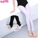 Girls Kids Ballet Stirrup Tights Pantyhose Child Dance Leggings Cotton Spandex Yoga Gymnastics Dance Pants
