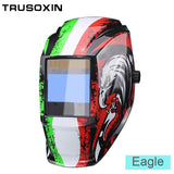 Rechangeable Battery 4 Arc Sensor Big View Solar Auto Darkening/Shading Grinding/Polish Welding Helmet/Welder Goggles/Mask/Cap