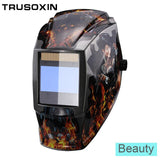 Rechangeable Battery 4 Arc Sensor Big View Solar Auto Darkening/Shading Grinding/Polish Welding Helmet/Welder Goggles/Mask/Cap