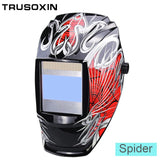 Rechangeable Battery 4 Arc Sensor Big View Solar Auto Darkening/Shading Grinding/Polish Welding Helmet/Welder Goggles/Mask/Cap
