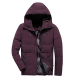 Brand Winter Jacket Men Clothes Casual Stand Collar Hooded Collar Fashion Winter Coat Men Parka Outerwear Warm Slim fit 4XL