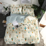 Solstice Home Textile Black Lattice Duvet Cover Pillowcase Bed Sheet Simple Boy Girls Bedding Sets 3/4Pcs Single Double Bedlinen