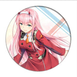 1pcs Anime DARLING in the FRANXX Cosplay Badge Cartoon Zero Two Pretty Brooch Pins Collection bags Badges for Backpacks