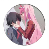 1pcs Anime DARLING in the FRANXX Cosplay Badge Cartoon Zero Two Pretty Brooch Pins Collection bags Badges for Backpacks