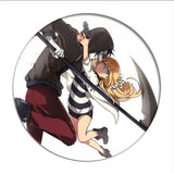 1pcs Anime Angels of Death Cosplay Badge Cartoon Rachel Gardner Ray Brooch Pins Zack Collection bags Badges for Backpacks