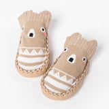 0-1-3 Years Old Spring Autumn Winter Infant Funny Socks Baby Socks Non-slip Floor Socks Leather Sole Cartoon Cotton Baby Socks - shopwishi 