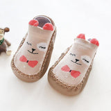 0-1-3 Years Old Spring Autumn Winter Infant Funny Socks Baby Socks Non-slip Floor Socks Leather Sole Cartoon Cotton Baby Socks - shopwishi 