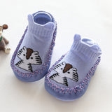 Baby Toddler Shoes and Socks Infant Cartoon Socks Kids Indoor Floor Socks Leather Sole Non-Slip Baby Socks Moccasins Slippers