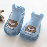 Baby Toddler Shoes and Socks Infant Cartoon Socks Kids Indoor Floor Socks Leather Sole Non-Slip Baby Socks Moccasins Slippers