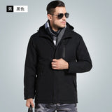 Men Winter Thick USB Heating Cotton Jacket Waterproof Windbreaker Hooded Winter Coat Men Thick Warm Mens Winter Jacket Parka