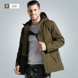 Men Winter Thick USB Heating Cotton Jacket Waterproof Windbreaker Hooded Winter Coat Men Thick Warm Mens Winter Jacket Parka