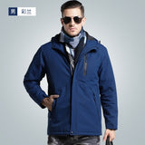 Men Winter Thick USB Heating Cotton Jacket Waterproof Windbreaker Hooded Winter Coat Men Thick Warm Mens Winter Jacket Parka