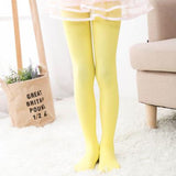 Kids Pantyhose Ballet Dance Tights for Girls Stocking Children Velvet Solid White Pantyhose Girls Tights