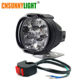CNSUNNYLIGHT Motorcycle 8W LED Headlight E-bike Scooters Spot Lights Auto Headlamp Car Fog DRL External Daytime Running Lights