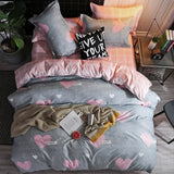 Solstice Home Textile Cartoon Polar bear Bedding Sets Children's Beddingset Bed Linen Duvet Cover Bed Sheet Pillowcase/bed Sets
