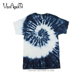 Men's Summer Handmade Tie Dye T Shirt Fashion Spiral Star Ray Colorful Tops  Hipster Skateboard Streetwear Male 100% Cotton Tees
