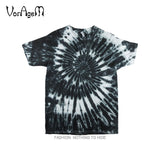 Men's Summer Handmade Tie Dye T Shirt Fashion Spiral Star Ray Colorful Tops  Hipster Skateboard Streetwear Male 100% Cotton Tees