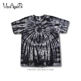 Men's Summer Handmade Tie Dye T Shirt Fashion Spiral Star Ray Colorful Tops  Hipster Skateboard Streetwear Male 100% Cotton Tees