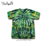 Men's Summer Handmade Tie Dye T Shirt Fashion Spiral Star Ray Colorful Tops  Hipster Skateboard Streetwear Male 100% Cotton Tees