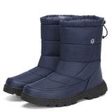 Christmas Men Shoes Winter Snow Boots Men Flat Safety Shoes Warm Military Boots Waterproof Rain Boots Antiskid Zapatos De Hombre
