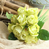 YO CHO Artificial Wedding Bouquet of Pink Roses for Bridesmaids