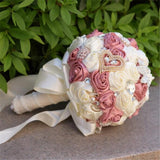 8 Colors Gorgeous Wedding Flowers Bridal Bouquets Artificial Wedding Bouquet Crystal Sparkle With Pearls