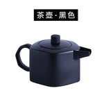 Nordic simplified pottery teapot coffee making kettle cup and saucer